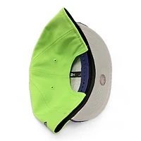 Youth Tampa Bay Rays Neon Green and Purple Basic New Era 9FIFTY Snapback Hat