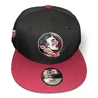 Youth Florida State Seminoles Black and Maroon New Era 9FIFTY Snapback Hat
