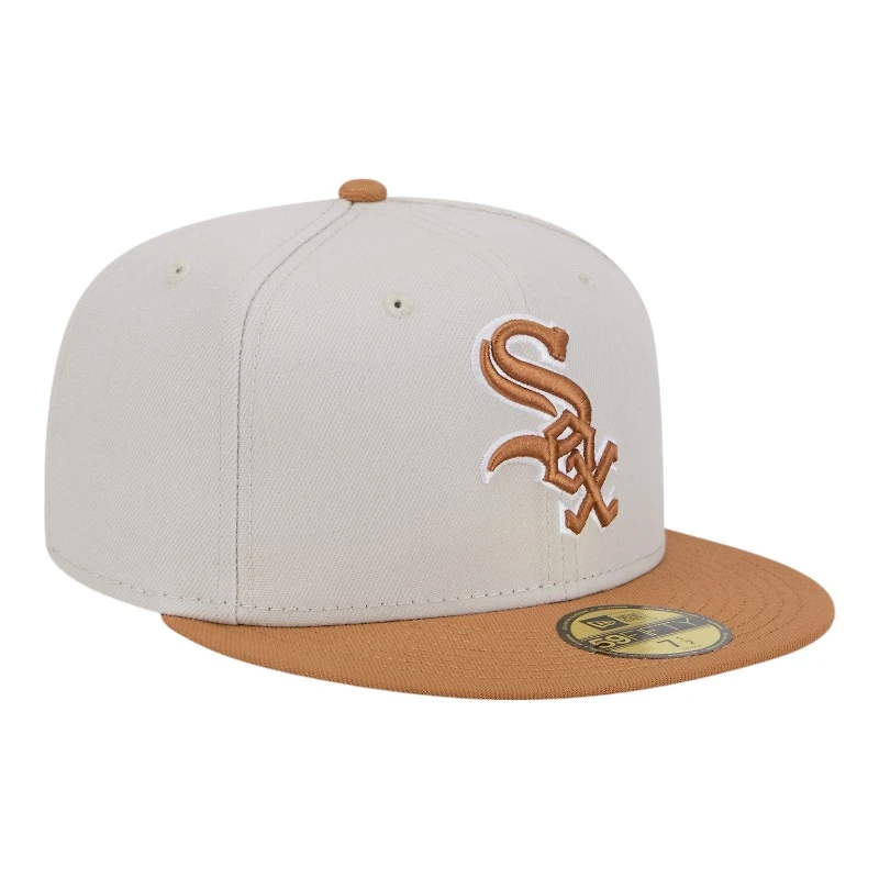 Chicago White Sox Khaki Brown Color Pack Gray UV New Era 59FIFTY Fitted Hat
