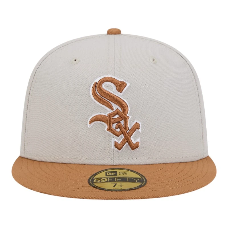 Chicago White Sox Khaki Brown Color Pack Gray UV New Era 59FIFTY Fitted Hat