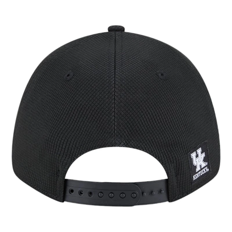 Kentucky Wildcats White on Black New Era 9FORTY Snapback Hat