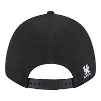 Kentucky Wildcats White on Black New Era 9FORTY Snapback Hat
