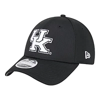 Kentucky Wildcats White on Black New Era 9FORTY Snapback Hat