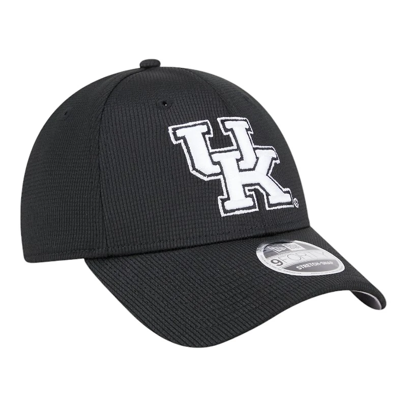 Kentucky Wildcats White on Black New Era 9FORTY Snapback Hat