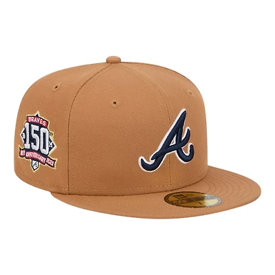 Atlanta Braves Tan Color Pack Gray UV New Era 59FIFTY Fitted Hat