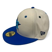 Houston Astros Chrome and Royal Blue 2017 WS Patch Navy UV New Era 59FIFTY Fitted Hat