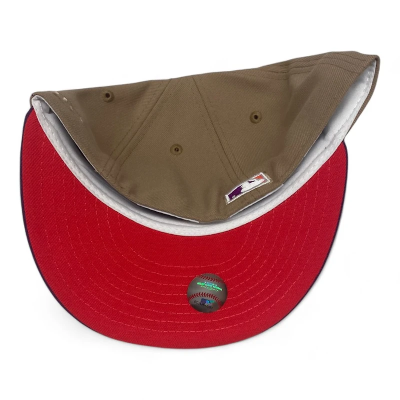 Tampa Bay Rays Brown and Purple 1998 Inaugural Season Patch Infrared Red UV New Era 59FIFTY Fitted Hat