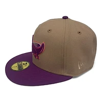 Tampa Bay Rays Brown and Purple 1998 Inaugural Season Patch Infrared Red UV New Era 59FIFTY Fitted Hat