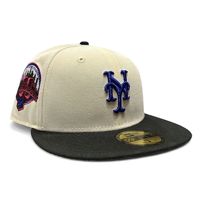 New York Mets Chrome and Black Curveball Pack 50th Anni Patch Gray UV Era 59FIFTY Fitted Hat