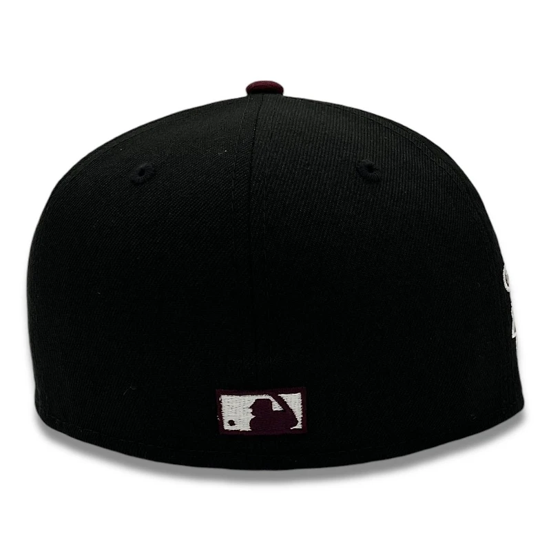 Texas Rangers Black and Maroon 1995 ASG Patch Gray UV New Era 59FIFTY Fitted Hat