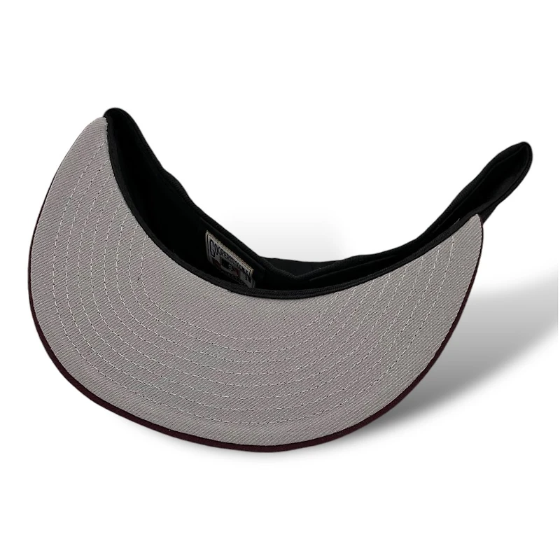 Texas Rangers Black and Maroon 1995 ASG Patch Gray UV New Era 59FIFTY Fitted Hat