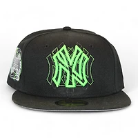 New York Yankees Black and Green "DPM Fitted Hat Pack" Subway Series Patch Gray UV Era 59Fifty