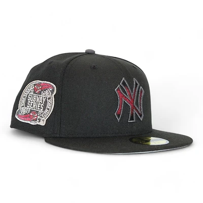 New York Yankees Black and Red "DPM Fitted Hat Pack" Subway Series Side Patch Gray UV Era 59Fifty