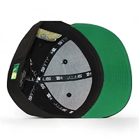 New York Yankees Black Grafitti Wordmark Logo Subway Series Side Patch Green UV Era 59Fifty Fitted Hat