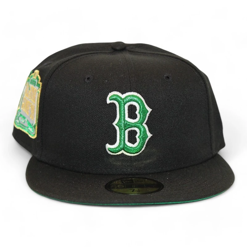Boston Red Sox Black "Riot Pack" 1999 ASG Series Patch Green UV New Era 59Fifty Fitted Hat