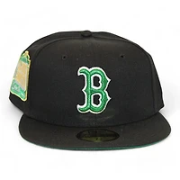 Boston Red Sox Black "Riot Pack" 1999 ASG Series Patch Green UV New Era 59Fifty Fitted Hat
