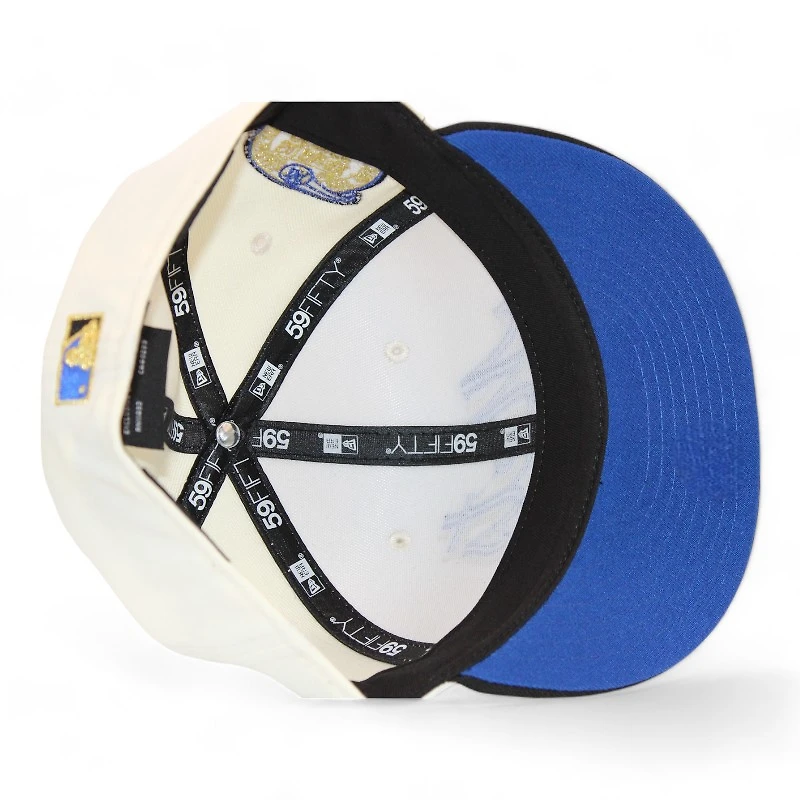 New York Mets Cream and Black "Riot Boston Pack" Subway Series Patch Blue UV Era 59Fifty Fitted Hat