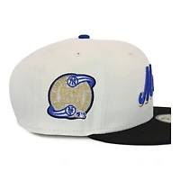 New York Mets Cream and Black "Riot Boston Pack" Subway Series Patch Blue UV Era 59Fifty Fitted Hat