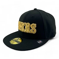 San Francisco 49ers Black Cookies and Cream Pack 40th Anni Patch Pink UV New Era 59FIFTY Fitted Hat