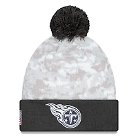 Tennessee Titans 2024 White Digital Camo NFL Salute to Service New Era Knit Beanie Hat