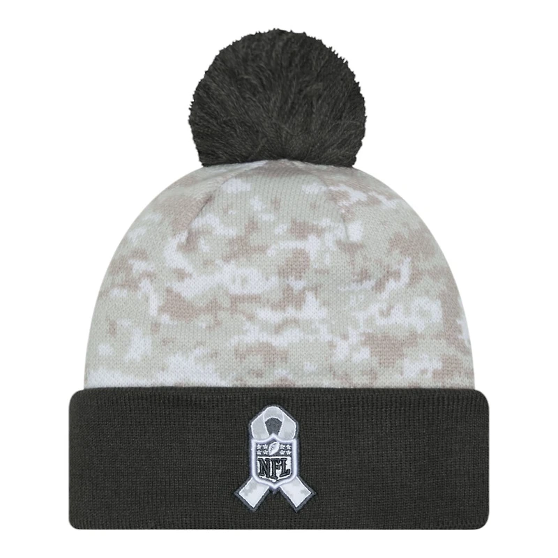 Tennessee Titans 2024 White Digital Camo NFL Salute to Service New Era Knit Beanie Hat