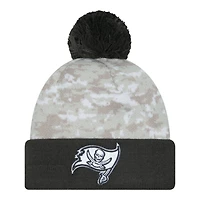 Tampa Bay Buccaneers 2024 White Digital Camo NFL Salute to Service New Era Knit Beanie Hat