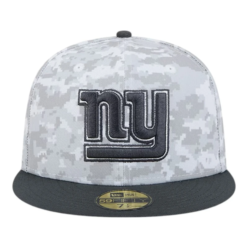 New York Giants White Camo NFL 2024 Salute to Service Era 59FIFTY Fitted Hat