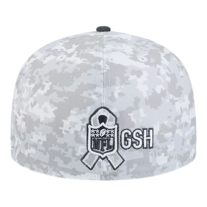 Chicago Bears White Camo NFL 2024 Salute to Service New Era 59FIFTY Fitted Hat