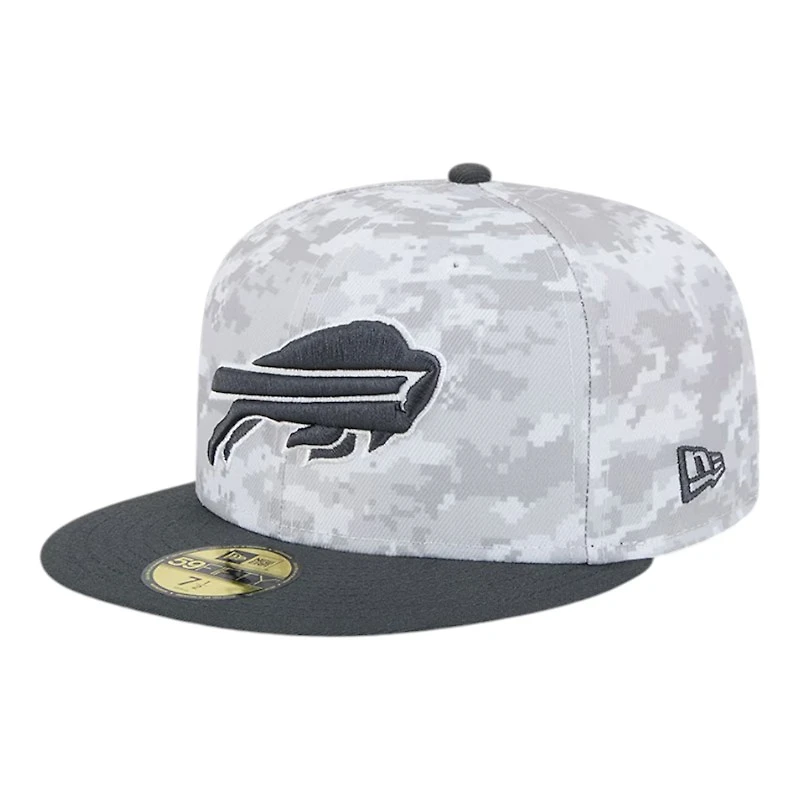 Buffalo Bills White Camo NFL 2024 Salute to Service New Era 59FIFTY Fitted Hat