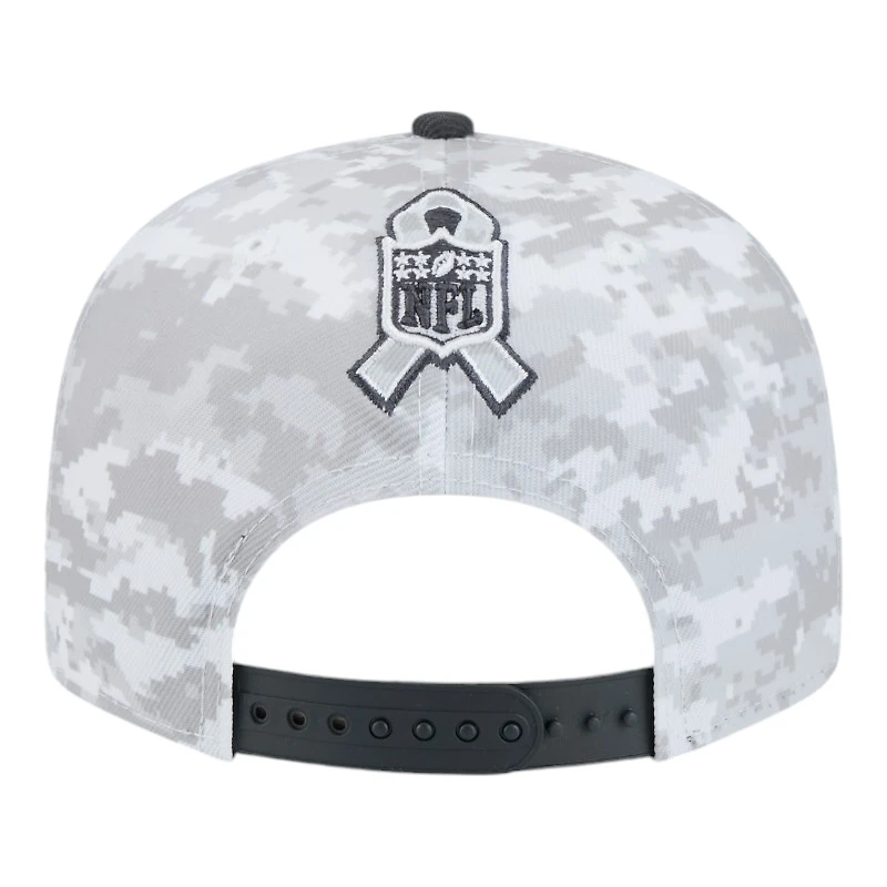 Tennessee Titans White Camo and Graphite 2024 NFL Salute to Service New Era 9FIFTY Snapback Hat
