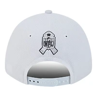 Seattle Seahawks White Camo 2024 NFL Salute to Service New Era 9FORTY Stretch Snap Hat