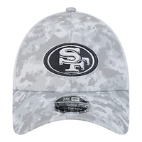San Francisco 49ers White Camo 2024 NFL Salute to Service New Era 9FORTY Stretch Snap Hat