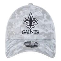 New Orleans Saints White Camo 2024 NFL Salute to Service New Era 9FORTY Stretch Snap Hat