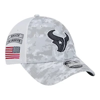 Houston Texans White Camo 2024 NFL Salute to Service New Era 9FORTY Stretch Snap Hat