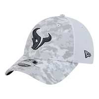 Houston Texans White Camo 2024 NFL Salute to Service New Era 9FORTY Stretch Snap Hat