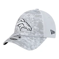 Denver Broncos White Camo 2024 NFL Salute to Service New Era 9FORTY Stretch Snap Hat