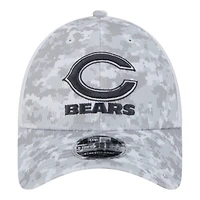 Chicago Bears White Camo 2024 NFL Salute to Service New Era 9FORTY Stretch Snap Hat