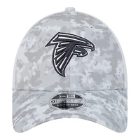 Atlanta Falcons White Camo 2024 NFL Salute to Service New Era 9FORTY Stretch Snap Hat