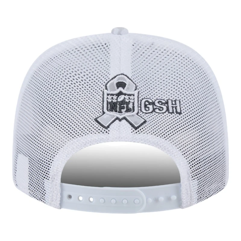 Chicago Bears White Digital Camo 2024 NFL Salute to Service New Era 9SEVENTY Trucker Snapback Hat