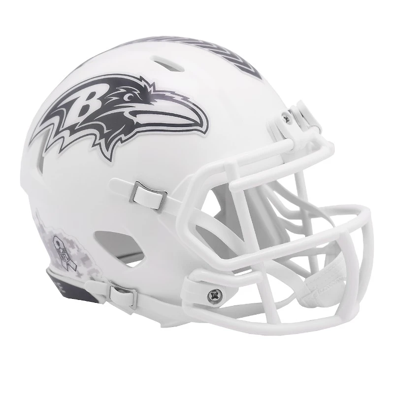 Baltimore Ravens 2024 Salute To Service Riddell Speed Mini Helmet