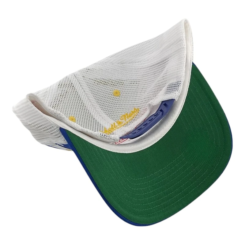 St. Louis Blues Royal and White Trucker Mesh Mitchell & Ness Snapback Hat