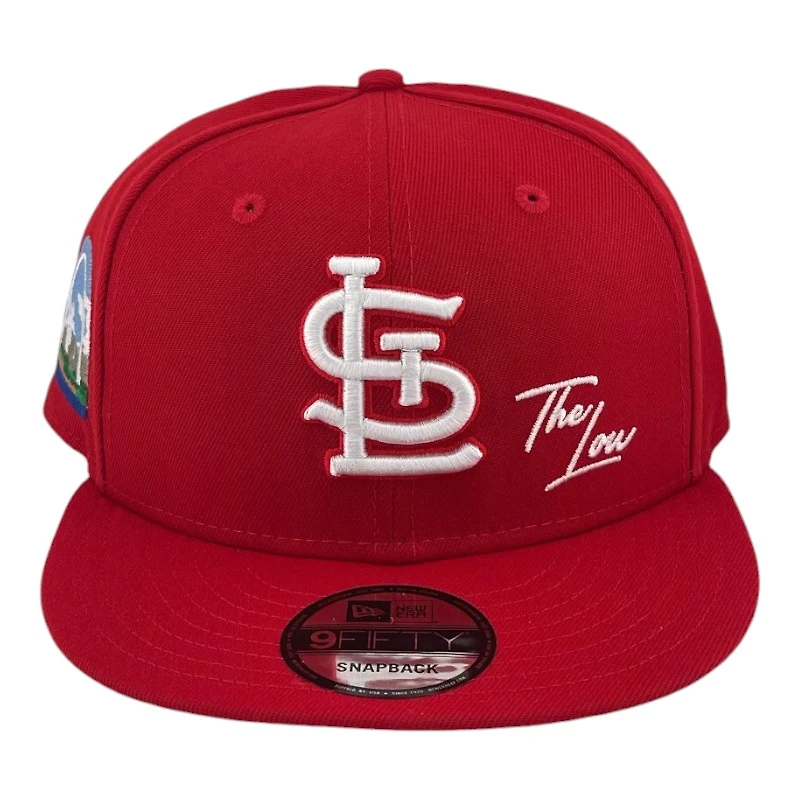 St. Louis Cardinals White on Red Arch Patch Gray UV New Era 9FIFTY Snapback Hat