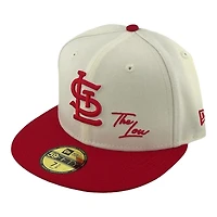 St. Louis Cardinals Chrome and Red Arch Patch UV New Era 59FIFTY Fitted Hat