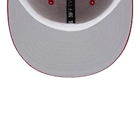 Tennessee Titans Scarlet Red 15 Years Patch Gray UV NFL New Era 59FIFTY Fitted Hat