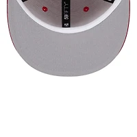 Chicago Bulls Scarlet Red Conference Patch Gray UV NFL New Era 59FIFTY Fitted Hat