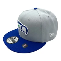 Seattle Seahawks Gray and Royal Retro Throwback Green UV NFL New Era 9FIFTY Snapback Hat