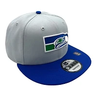 Seattle Seahawks Gray and Royal Retro Throwback Green UV NFL New Era 9FIFTY Snapback Hat