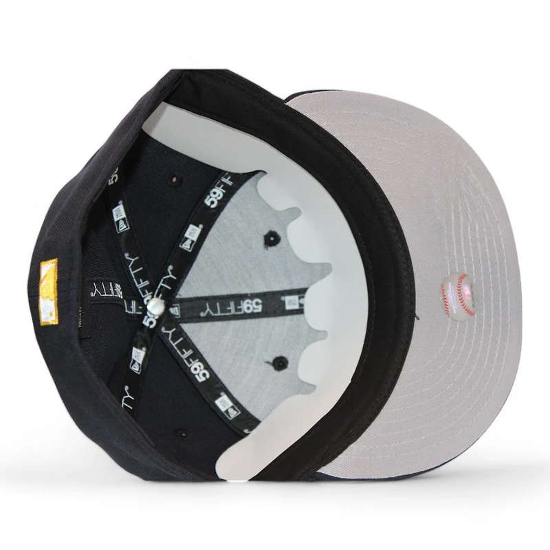 Milwaukee Brewers Navy "DPM Fam Pack" 50th Anniversary Patch Gray UV New Era 59Fifty Fitted Hat