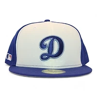 Los Angeles Dodgers Cream Front and Blue "DPM Fam Pack" Side Batterman Gray UV New Era 59Fifty Fitted Hat