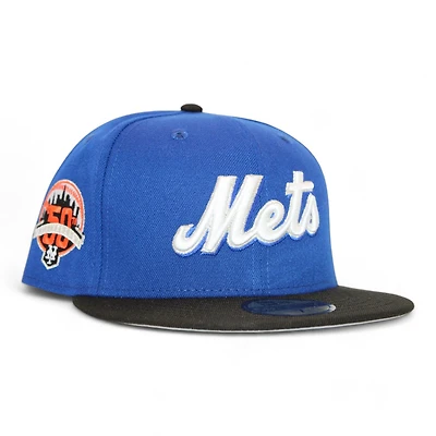 New York Mets Blue and Black "DPM Fam Pack" 50th Anniversary Patch Gray UV Era 59Fifty Fitted Hat